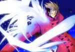  artist_request blonde_hair feathers male_focus serious solo sunglasses trigun vash_the_stampede 