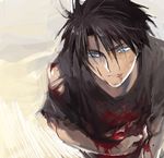  black_hair blood blue_eyes lowres majutsushi_orphen male_focus orphen pisukesu solo 