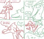  breasts comic crackle_(mlp) dragon female friendship_is_magic garble_(mlp) looking_back male multi_limb multiple_arms my_little_pony nervous seductive tail_boner text the_weaver young 