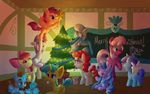  amber_eyes apple_bloom_(mlp) bow candy_cane chalkboard cheerilee_(mlp) christmas christmas_tree cub cutie_mark diamond_tiara_(mlp) english_text equine eyewear female feral friendship_is_magic gift glasses glowing hair holidays horn horse magic male mammal my_little_pony pegasus pony purple_eyes red_hair reuniclus reuniclus_(artist) scootaloo_(mlp) silver_spoon_(mlp) snails_(mlp) snips_(mlp) text tinsel tree twist_(mlp) two_tone_hair unicorn wings young 