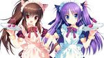  animal_ears little_busters! maid natsume_rin nekomimi sakura_neko sasasegawa_sasami tail wallpaper 