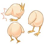  bad_pixiv_id bird chick dickhead foreskin no_humans original penis sasakure_(maaya) testicles what 