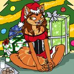  christmas cleavage clothed clothing cookie feline female gift holidays mammal milk sabertooth sitting solo zenia 