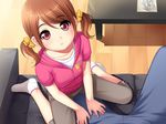  brown_hair game_cg hanano_fuka loli nonohara_miki red_eyes tonari_no_puu-san twintails 