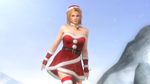  bell bell_collar blonde_hair blue_eyes breasts collar dead_or_alive dead_or_alive_5 hat highres large_breasts official_art santa_costume santa_hat tecmo tina_armstrong wallpaper 