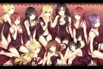  bellatrix_lestrange black_eyes black_hair black_panties blonde_hair blue_eyes brown_eyes brown_hair cho_chang ginny_weasley green_eyes harry_potter hermione_granger highres lily_evans lingerie long_hair luna_lovegood multiple_girls narcissa_malfoy nymphadora_tonks pansy_parkinson panties purple_hair red_hair sexy short_hair underwear 