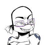  &lt;3 &lt;3_eyes 2019 anthro bandanna bodypaint cum cum_on_face cum_on_glasses donatello_(tmnt) eyewear glasses half-closed_eyes inkyfrog male mask partially_colored purple_eyes reptile rise_of_the_teenage_mutant_ninja_turtles scalie shell simple_background smile solo teenage_mutant_ninja_turtles turtle white_background 