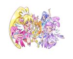  aida_mana cure_diamond cure_heart cure_rosetta cure_sword dokidoki_precure hishikawa_rikka yotsuba_alice 