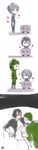  2boys absurdres beauty_mark black_hair blush bottomless creeper enderman face_paint facepaint green_hair highres hood hoodie long_image male male_focus minecart minecraft mole multiple_boys open_clothes open_shirt personification shirt sitting smile tall_image yaoi 