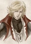  blonde_hair blue_eyes castlevania castlevania:_lament_of_innocence leon_belmondo male_focus mochinu shirt solo trench_coat 