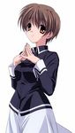  artist_request brown_hair clannad ibuki_kouko short_hair solo teacher 