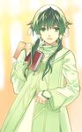  artist_request book green_eyes green_hair hair_tubes ion male_focus short_hair_with_long_locks sidelocks solo tales_of_(series) tales_of_the_abyss 