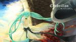  aqua_hair bell blood bow cendrillon_(vocaloid) collar dress hatsune_miku highres long_hair solo twintails vocaloid yu_(dryads) 