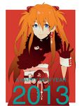  2013 8055 blue_eyes earrings english frills gloves heart japanese_clothes jewelry kimono long_hair neon_genesis_evangelion new_year red_hair solo souryuu_asuka_langley 
