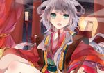  :o candle chinese_clothes commentary_request dj.adonis hanfu highres lampion lantern light looking_at_viewer luo_tianyi night night_sky obi open_mouth pillar sash sky smoke solo star upper_body vocaloid vocanese wax 
