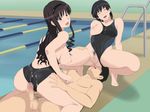  1boy 2girls amagami ass bare_shoulders black_hair blush breasts censored cottage cum cum_on_ass cum_on_body cum_on_breasts cum_on_clothes cum_on_hair cum_on_upper_body cunnilingus eyes_closed girl_on_top group_sex licking long_hair lying morishima_haruka mosaic_censoring multiple_girls nipples oral penis ponytail pool pubic_hair pussy reverse_spitroast sex sitting sitting_on_face sitting_on_person smile swimsuit threesome tongue tongue_out tsukahara_hibiki vaginal water 