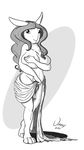  anthro artistic big_breasts black_and_white breasts chubby covering covering_breasts covering_self drape female hair lagomorph lapine long_hair looking_at_viewer mammal monochrome nude omny87 pose rabbit solo tasteful wide_hips 