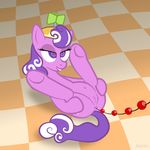  anal_beads animated anus equine female feral friendship_is_magic fur horse jepso lying mammal my_little_pony navel on_back pony propeller_hat purple_fur pussy screwball_(mlp) sex_toy solo 