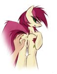 bestiality butt cutie_mark disembodied_hand equine female feral friendship_is_magic green_eyes hair hand horse human interspecies kejzfox long_hair looking_at_viewer looking_back mammal my_little_pony pink_hair pony presenting pussy red_hair rose_(mlp) two_tone_hair 