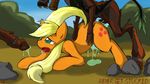  applejack applejack_(mlp) blonde_hair canine cutie_mark duo equine erection female feral fluency_feng forced friendship_is_magic from_behind green_eyes hair horse male mammal mounted my_little_pony nude oral penetration penis pony rape sex straight tears timberwolf timberwolf_(mlp) wide_hips 