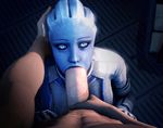  alien animated anthro asari cornrows deep_throat fellatio female freckles fugtrup human human_on_anthro interspecies liara_t&#039;soni liara_t'soni male mammal mass_effect oral oral_sex penis sex source_filmmaker straight thingrei 