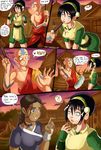  aang avatar_the_last_airbender comic katara shadman suzuka_(edit) toph_bei_fong 