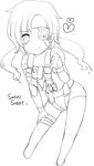  bad_id bad_pixiv_id bandana cosplay eyepatch greyscale heart metal_gear_(series) monochrome old_snake solo sweet_snake 