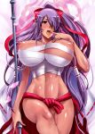  haikawa_hemlen huge_breasts ikkitousen image_sample kan&#039;u_unchou kan'u_unchou long_hair open_mouth pixiv_sample 