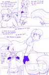 anthro anthrofied big_breasts breasts clothing comic dialog dildo duo english_text equine female friendship_is_magic hair horn horse insertion jerinov lesbian long_hair mammal masturbation monochrome my_little_pony nipples nude octavia octavia_(mlp) penetration pony purple_and_white pussy sex_toy text undressing unicorn vaginal vaginal_insertion vaginal_penetration vinyl_scratch vinyl_scratch_(mlp) watching 