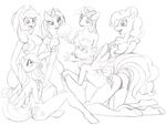  applejack fluttershy friendship_is_magic my_little_pony pinkie_pie rainbow_dash rarity tierafoxglove twilight_sparkle 