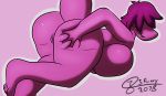  2018 anthro big_butt breasts butt deltarune female j5furry presenting pussy reptile scalie solo susie_(deltarune) video_games 