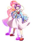  bad_id bad_pixiv_id black_ribbon blue_shirt buttons eyeball frilled_legwear frilled_shirt_collar frilled_sleeves frills hairband heart highres komeiji_satori long_sleeves mizu_mochi noose pink pink_eyes pink_hair red_hairband ribbon ribbon-trimmed_collar ribbon_trim shirt short_hair sleeves_past_wrists slippers socks solo third_eye touhou yellow_buttons 