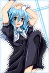  bad_id bad_pixiv_id blue_eyes blue_hair dress lyrical_nanoha mahou_shoujo_lyrical_nanoha_strikers numbers_(nanoha) ribbon sakazaki_akira sein_(nanoha) smile solo wrist_cuffs 