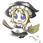  aoblue blonde_hair broom chibi kirisame_marisa solo touhou 