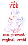  arthropod cancer cancer_(mlp) claws crab crustacean cute english_text equine female feral friendship_is_magic horse humor mammal marine my_little_pony plain_background pony ponyscopes smudge_proof text white_background wings zodiac 