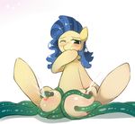  female feral freedomthai hair horse mammal milk milky_way_(character) my_little_pony pony solo teats two_tone_hair 