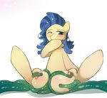 female feral freedomthai hair horse mammal milky_way_(character) my_little_pony pony solo teats tentacles two_tone_hair 