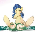  female feral freedomthai hair horse mammal milk milky_way_(character) my_little_pony pony solo teats two_tone_hair 
