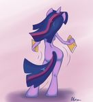  alasou anthro anthrofied book breasts butt equine female friendship_is_magic hair horn horse mammal multi-colored_hair my_little_pony pony solo twilight_sparkle_(mlp) unicorn 