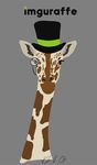  ambiguous_gender c: english_text eyewear fancy giraffe grey_background hat imgur imguraffe looking_at_viewer mammal monocle plain_background smile terribly_british text top_hat unknown_artist 