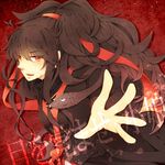 azami_(kagerou_project) bad_id bad_pixiv_id brown_hair kagerou_project red_eyes shigure_kio snake solo vocaloid 