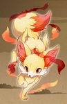  fennekin fire flame fox gen_6_pokemon inumimi_moeta no_humans orange_eyes pokemon pokemon_(creature) solo 