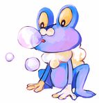  blowing_bubbles bubble bubble_blowing froakie frog indu pokemon pokemon_(game) pokemon_xy 