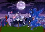  blue_hair chair crown cup cutie_mark duo equine eyes_closed female feral friendship_is_magic hair hi_res horn horse lolover long_hair magic mammal moon multi-colored_hair my_little_pony night ookami pony princess_luna_(mlp) stars table tea tea_pot teapot twilight_sparkle_(mlp) unicorn winged_unicorn wings 