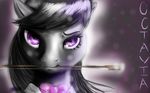 black_hair bow_(stringed_instrument) bow_tie equine female friendship_is_magic hair horse long_hair looking_at_viewer mammal my_little_pony octavia_(mlp) pony purple_eyes theslteam 