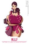  1girl black_hair breast_smother breasts cattleya gigantic_breasts hug mature mother_and_son phillip_m_jackson queen's_blade rana smile 