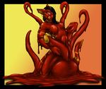  balls big_balls black_hair breasts dickgirl ear_piercing erect_nipples firewolf goo hair herm hyper hyper_balls hyper_penis intersex invalid_color looking_at_viewer melting nipples nude penis piercing pinup pose razor231 red_skin scarlet slime solo tentacles tongue yellow_eyes 