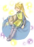  artist_request blonde_hair boots gen_1_pokemon long_hair no_hat no_headwear poke_ball pokemon pokemon_(creature) pokemon_special raticate tabard turtleneck waist_poke_ball yellow_(pokemon) 