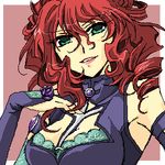  artist_request bridal_gauntlets curly_hair lowres oekaki red_hair solo super_robot_wars super_robot_wars_z xine_espio 