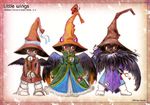  black_skin black_waltz child coat dress engrish final_fantasy final_fantasy_ix hat horns no_humans ranguage red_eyes smile vivi_the_heiwa wings wizard_hat 